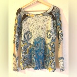 Vintage Roberto Cavalli Long Sleeve Top- Rare!